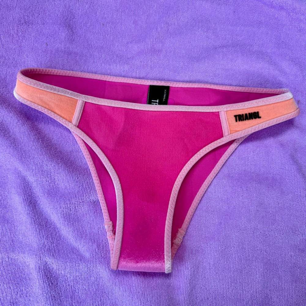 Triangl Swimwear womens Bottoms in Pink velvet